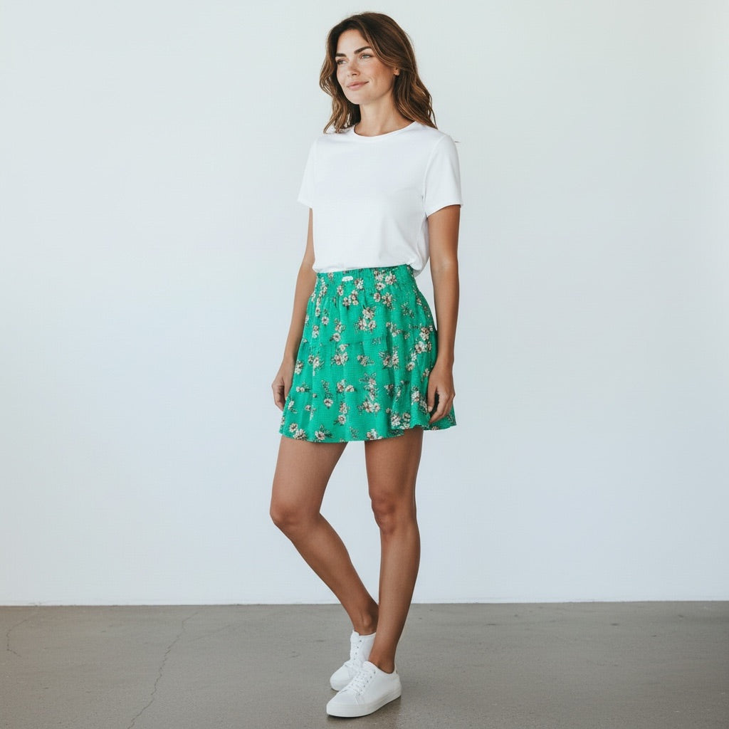 Floral/Green Loft Outlet Women-Dresses/Rompers, Small